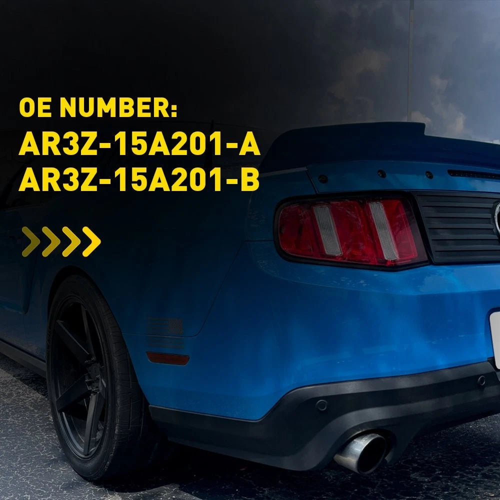 2X Red Lens Rear Bumper Side Marker Lights for Ford Mustang (2010–2014)