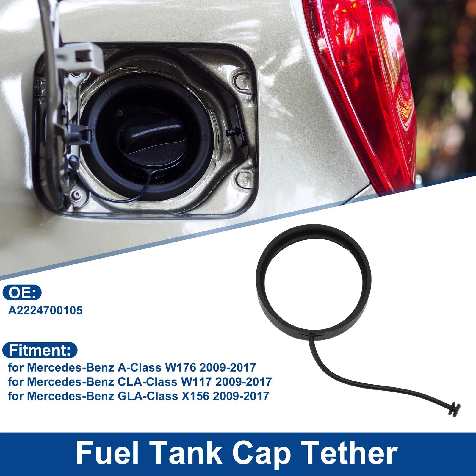Fuel Tank Cap Tether No.A2224700105 for Mercedes-Benz A-Class (2013–2017)
