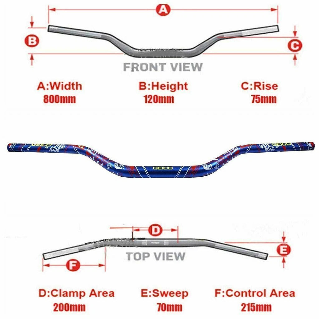 1 1/8" Handlebar Fat Bars for KTM EXC EXCF XC XCF XCW XCFW (2000–2023)
