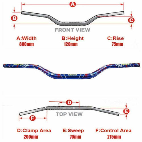 1 1/8" Handlebar Fat Bars for KTM EXC EXCF XC XCF XCW XCFW (2000–2023)