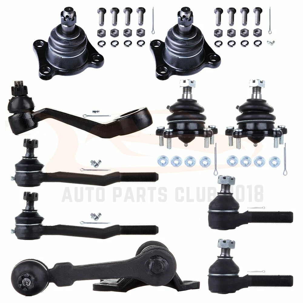Set of 10 Front Tie Rods Ball Joints Pitman Arm for Toyota Pickup 4WD (1992–1995)
