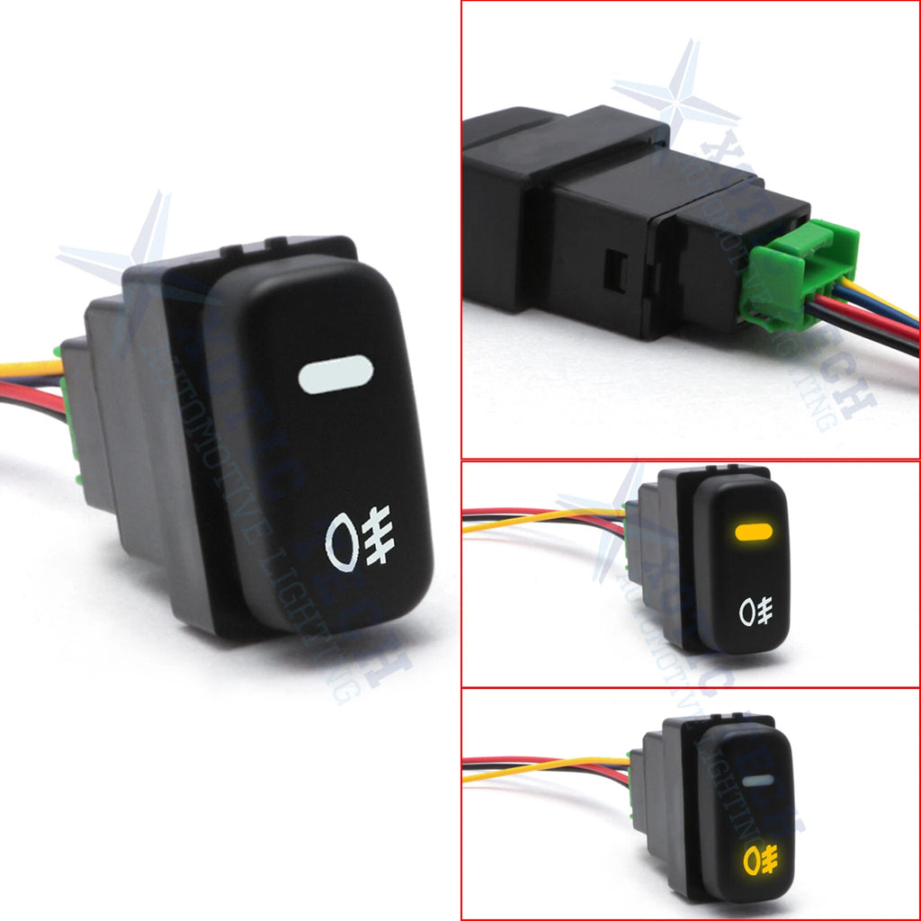 OE Fit 4-Pole Add-on Push Button Switch w/ LED Indicator for Mitsubishi (2010–2015)