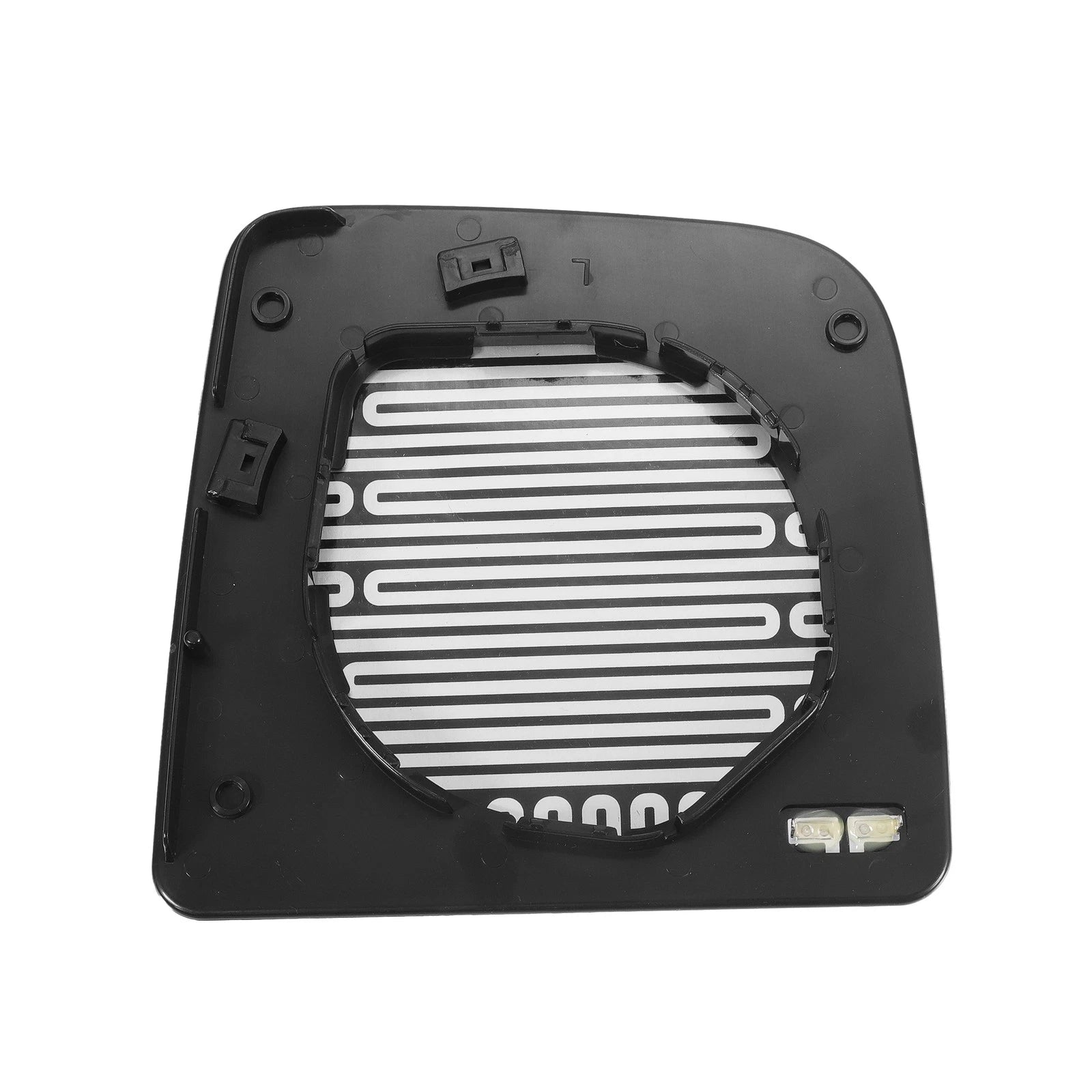 Left Upper White Heated Mirror Glass for Nissan Titan (2004–2015)