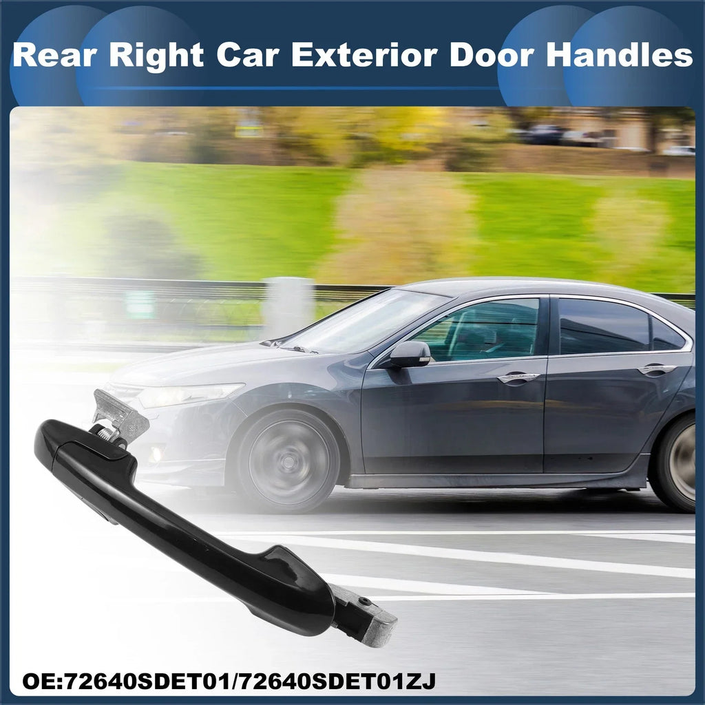 Rear Right Exterior Door Handle for Honda Accord (2003-2007) Black
