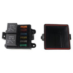 Fuse Box 6-Circuit 2 Relays Electrical for Truck RV Marine