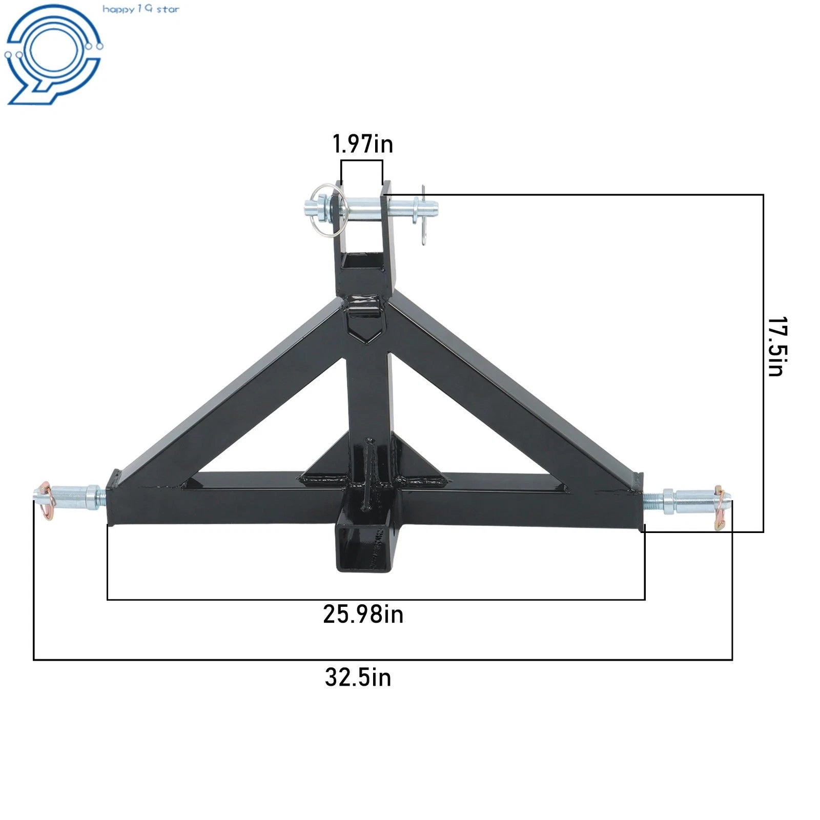 3 Point Trailer Hitch Receiver for Category 1 Tractor