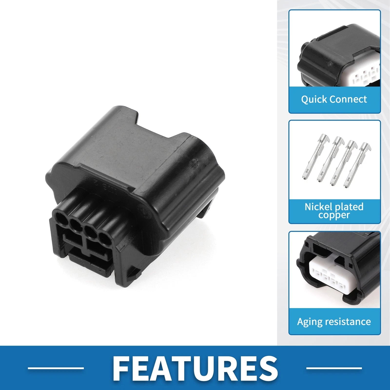Front Camera Connector Plug Female Wire Terminal for Nissan Maxima (2016–2018)