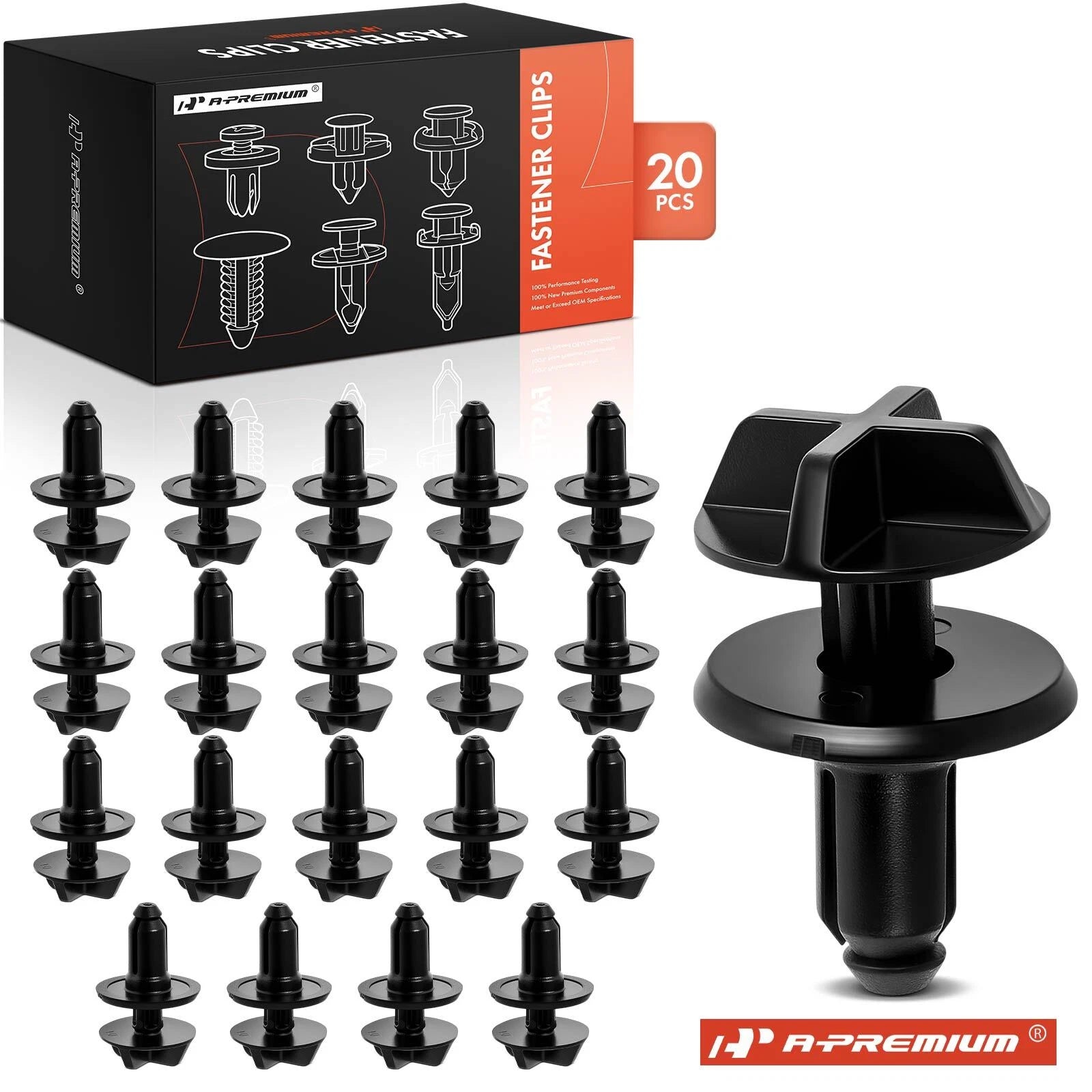 20Pcs Nylon Battery Cover Pin Retainer Clip for Ford Mustang (2015–2020)