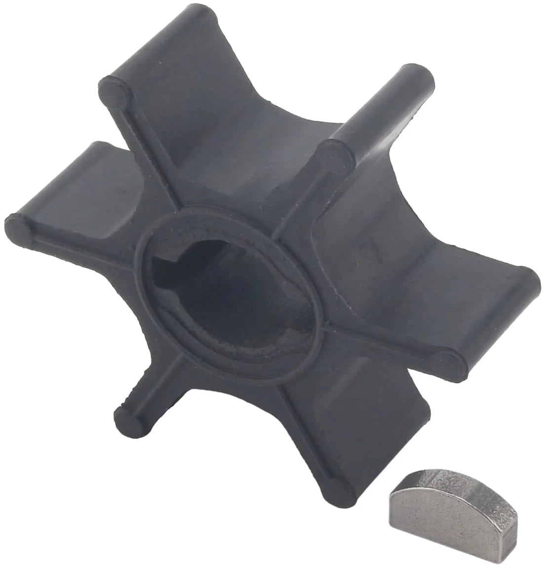 Water Pump Impeller with Key for Suzuki 4 Stroke 4-6 HP Outboard (17461-98400)