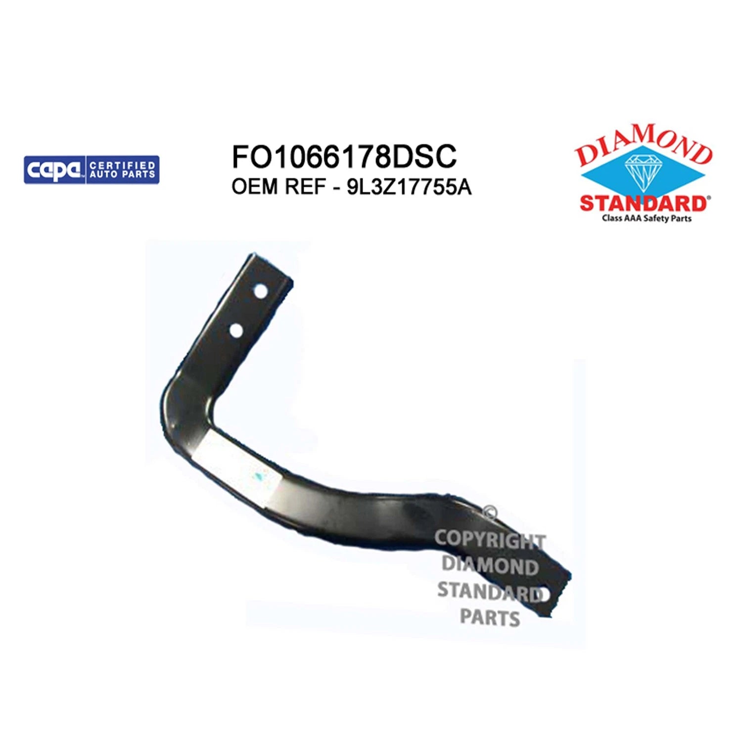 Replacement Front Driver Side Outer Bumper Mounting Bracket for Toyota (2005–2015)
