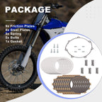 Clutch Friction Steel Plates Springs Kit for Yamaha WR250F YZ250F (2001–2013)