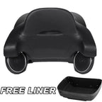 Matte Black King Trunk Backrest Speakers for Harley CVO Road Glide (2014–2025)