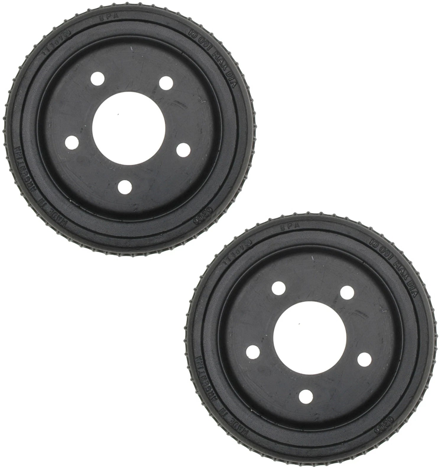 Set of 2 Rear Brake Drums ACDelco Pro for Chevy GMC C1500 (1988–1999)