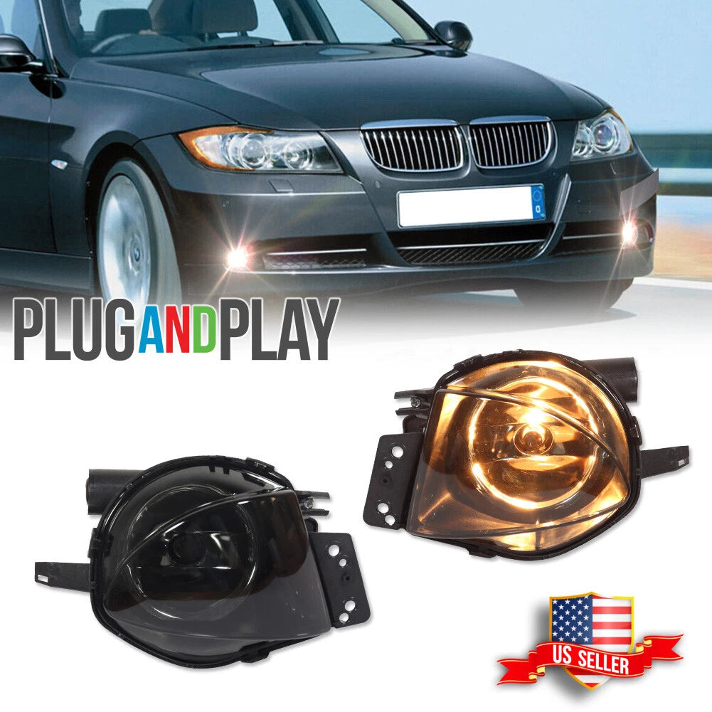 2X Smoke Fog Lights for BMW E90 323i 325i 328i 330i 335i (2006–2008)
