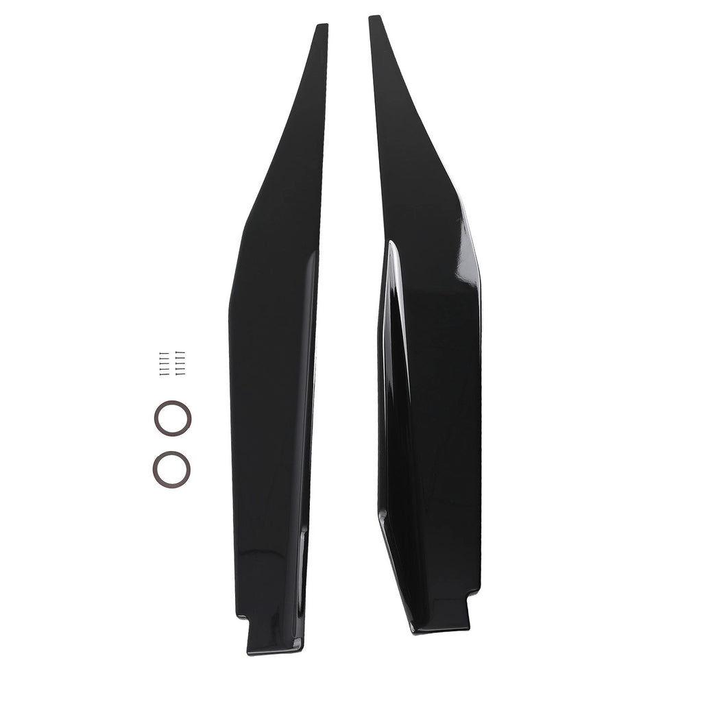 Black Side Skirt Extension Panel for Chevrolet Corvette C8 (2020–2024) ABS
