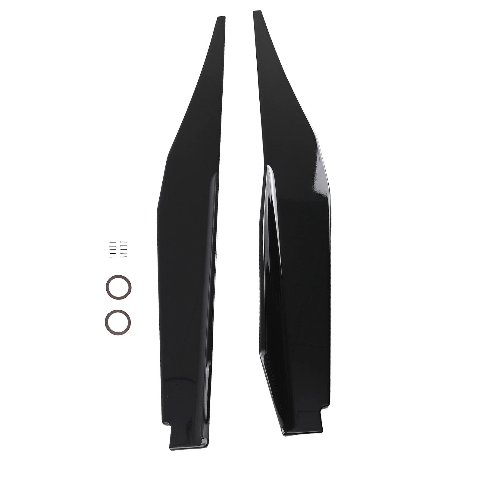 Black Side Skirt Extension Panel for Chevrolet Corvette C8 (2020–2024) ABS