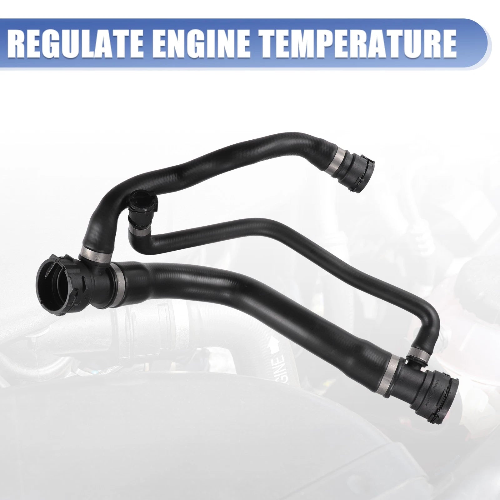 Heater Hose Radiator Expansion Tank Pipe for BMW 750i 750Li (2006–2008)