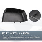 Set of 2 Rearview Mirror Cover Caps Black Carbon Fiber for Chevrolet Colorado 