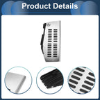 Footrest Pedals Cover for Volkswagen Polo (2009–2017) Silver Tone