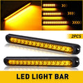 2X LED Flowing Amber Stop Brake Turn Signal Tail Light Bar for Truck Trailer RV