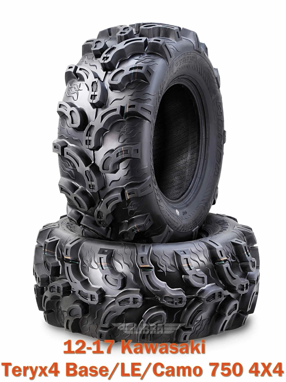 Set of 4 Front Tires 26x9-12 for Kawasaki Teryx4 (2012–2017) Super Mud