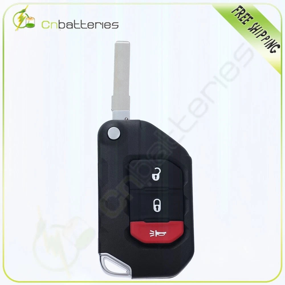 Keyless Entry Car Key Fob Remote for Jeep Wrangler Gladiator (2018–2021)