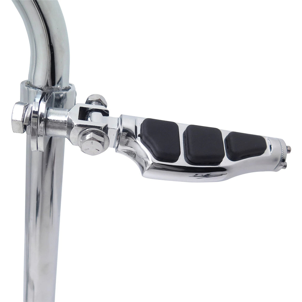 Chrome Highway Stiletto Flat FootPeg Clamp Kit for Honda GoldWing GL180