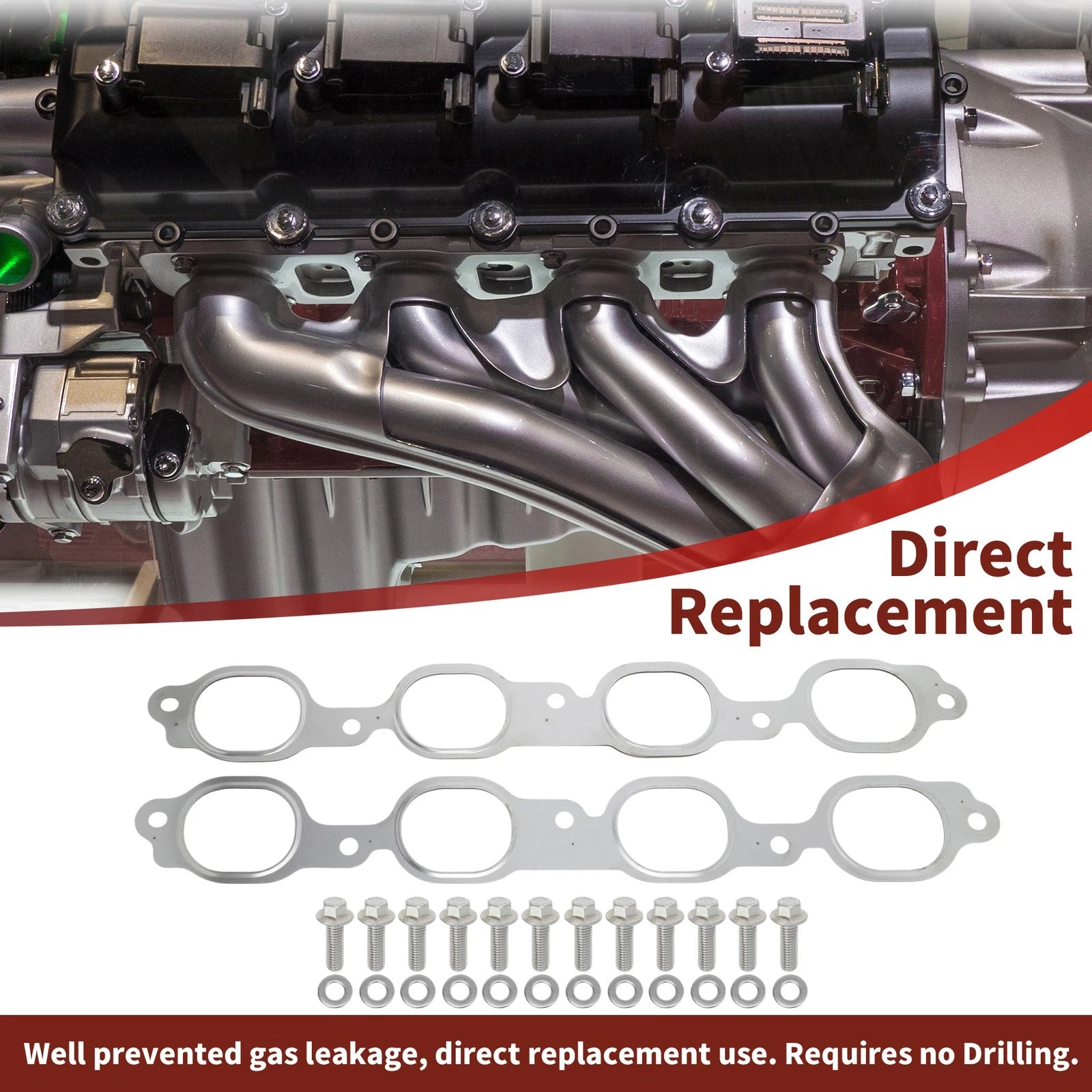 Exhaust Gasket Seal for Cadillac Chevy GMC (No. 12657093)