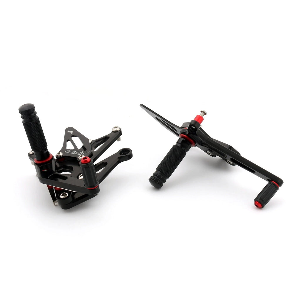 CNC Adjustable Rearsets for Kawasaki Ninja Z1000 (2017) - Black