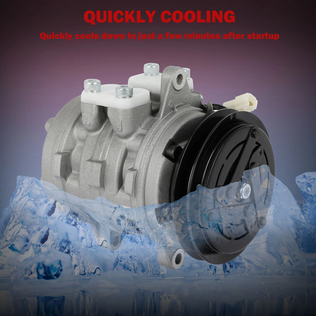 A/C Compressor with Clutch for Chevy Sprint Tracker Suzuki Samurai X-90