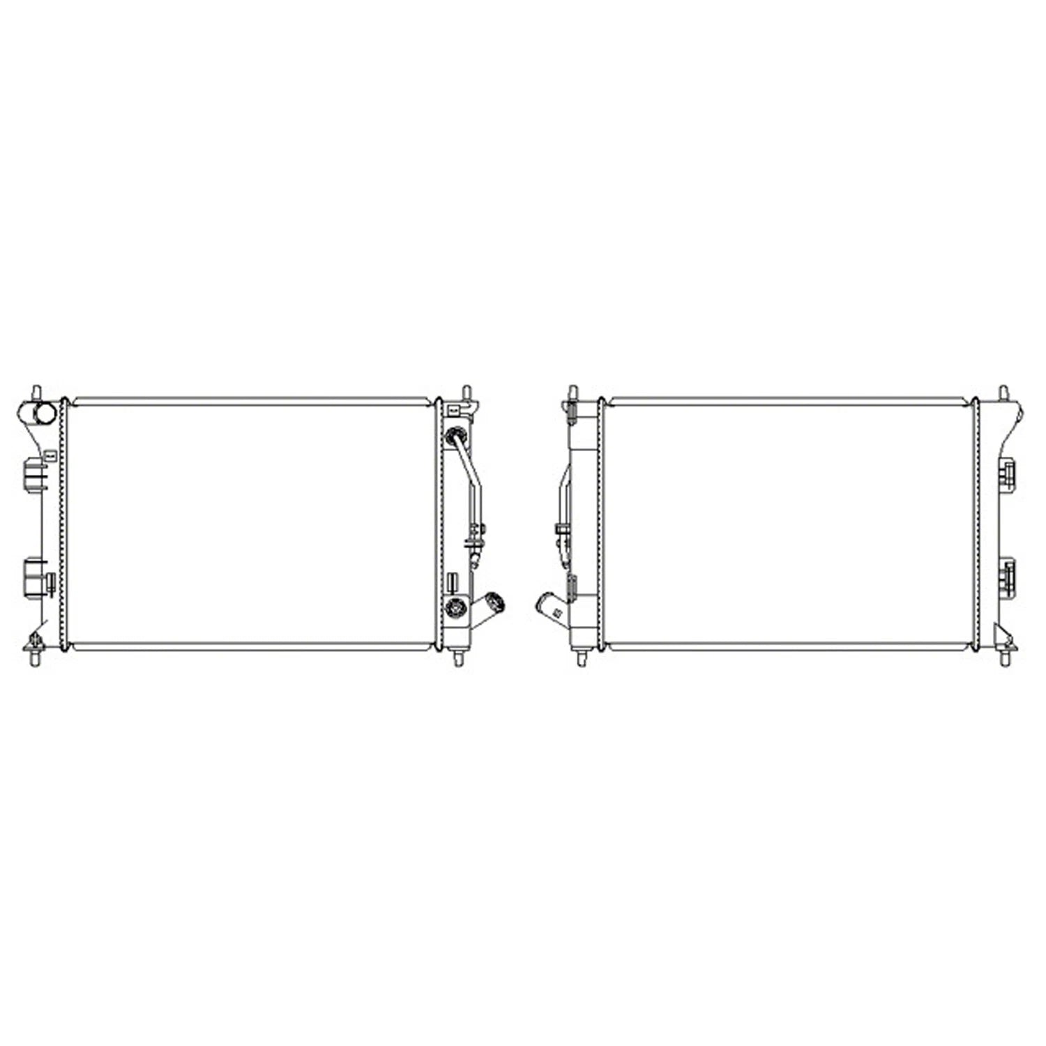 Replacement Plastic Aluminum Radiator for Ford Ranger PX (2011–2018)