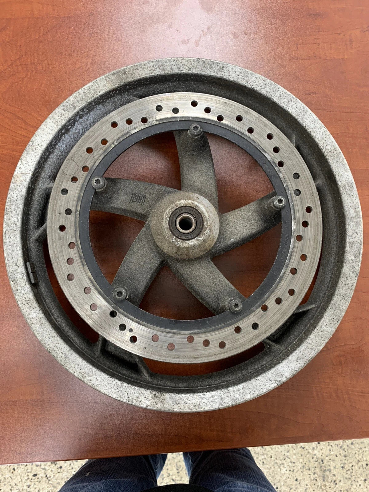 Front Wheel & Brake Rotor for Buell Blast (2000) P3 500