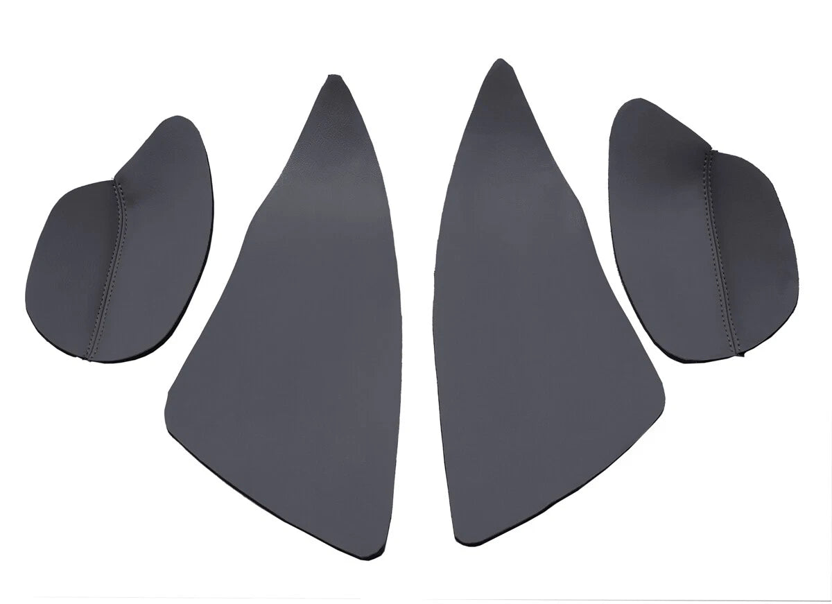 Rear Insert Card Door Panel Cover for Honda CR-V (2012–2016) Gray PVC Leather