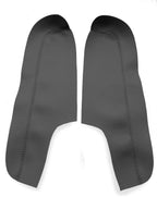 2X Front Door Panel Armrest Covers for Honda Odyssey (2005–2010) Gray PVC Leather