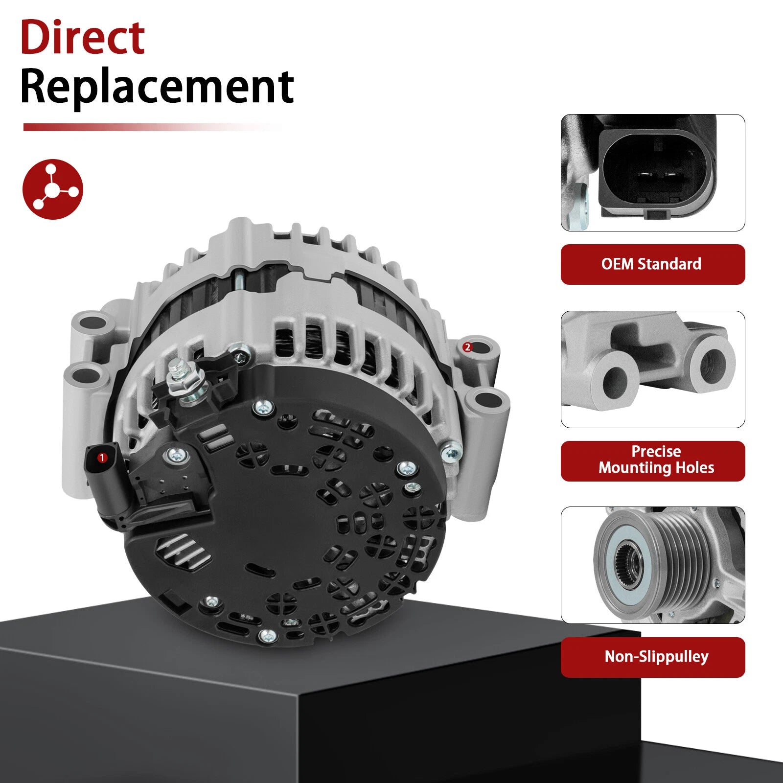 Alternator for BMW 135i 335i 5 Series 3.0 (2008-2010)
