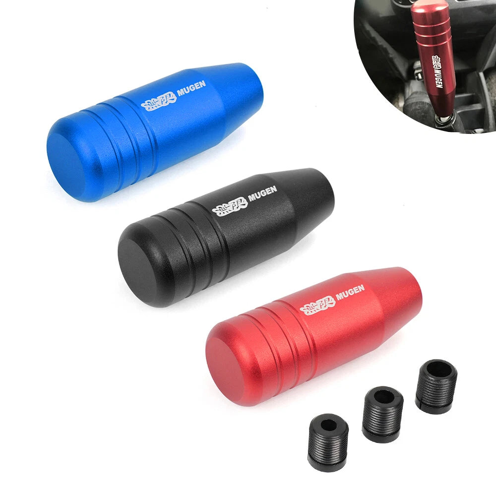 90mm Aluminum Black Manual Gear Shift Knob for Universal Fit