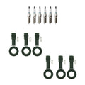Set of 6 Denso Iridium Spark Plugs & NGK Coil Boots for Acadia CTS STS (V6 3.6 2.8)