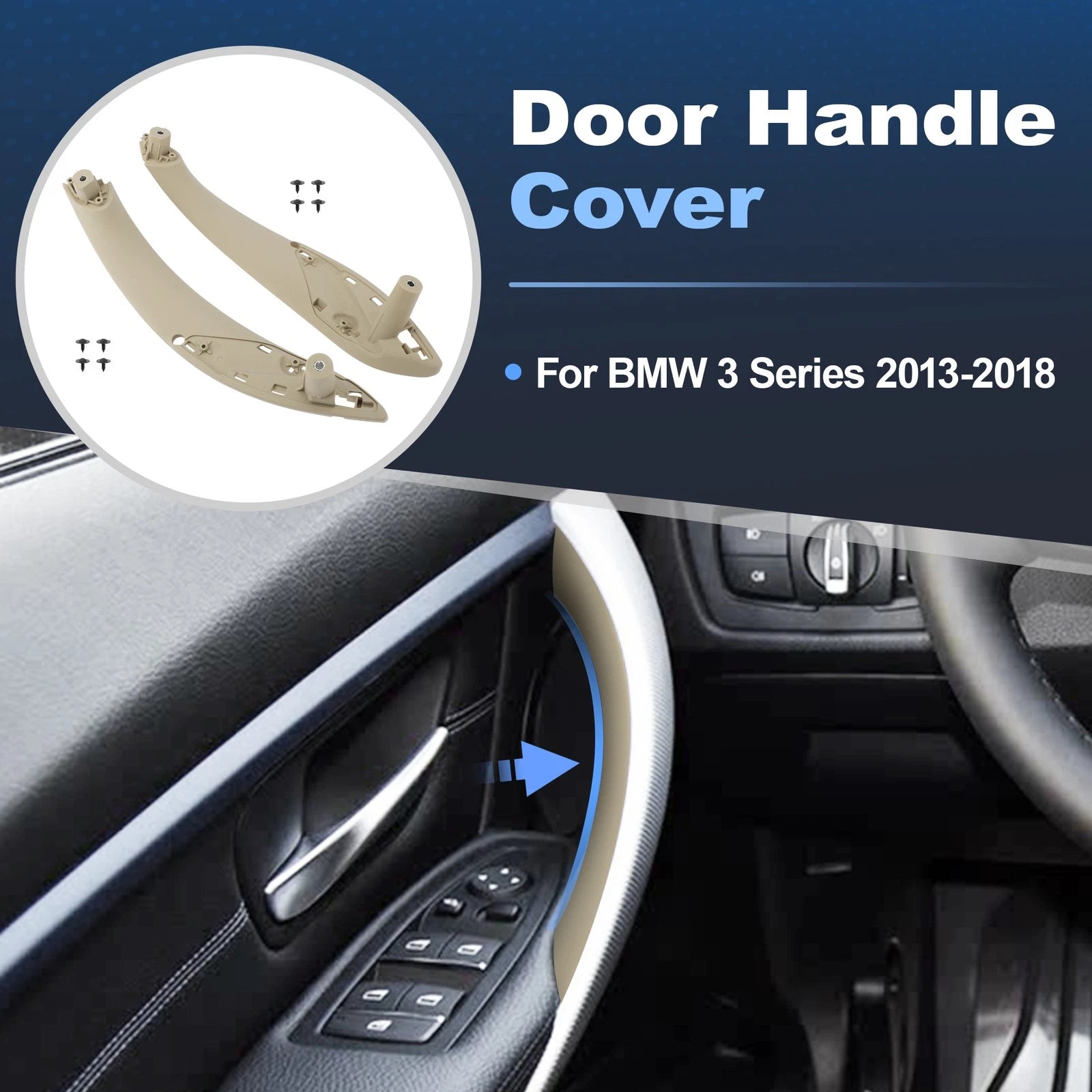 Inner Trim Door Pull Handle for BMW 320i 328i 330i 335i 340i 428i 430i 435i 440i (2012–2019)
