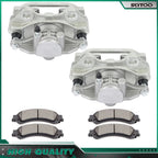 Rear Brake Calipers w/Bracket Ceramic Pads Kit for Chevy Silverado 1500 (2001–2003)
