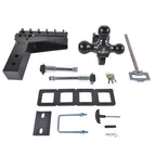 Adjustable Trailer Hitch for 2.5'' Receiver (6'' Drop, 18500 LBS GTW)