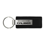 Black Leather Keychain - Officially Licensed for Dodge Caliber
