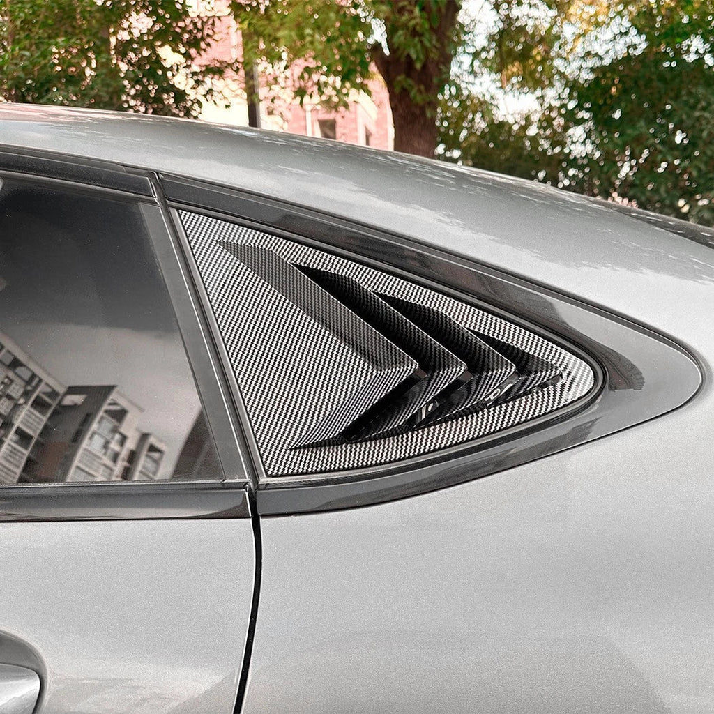 Carbon Style Window Louver Cover for Benz GLC-Class Coupe (2016–2022)