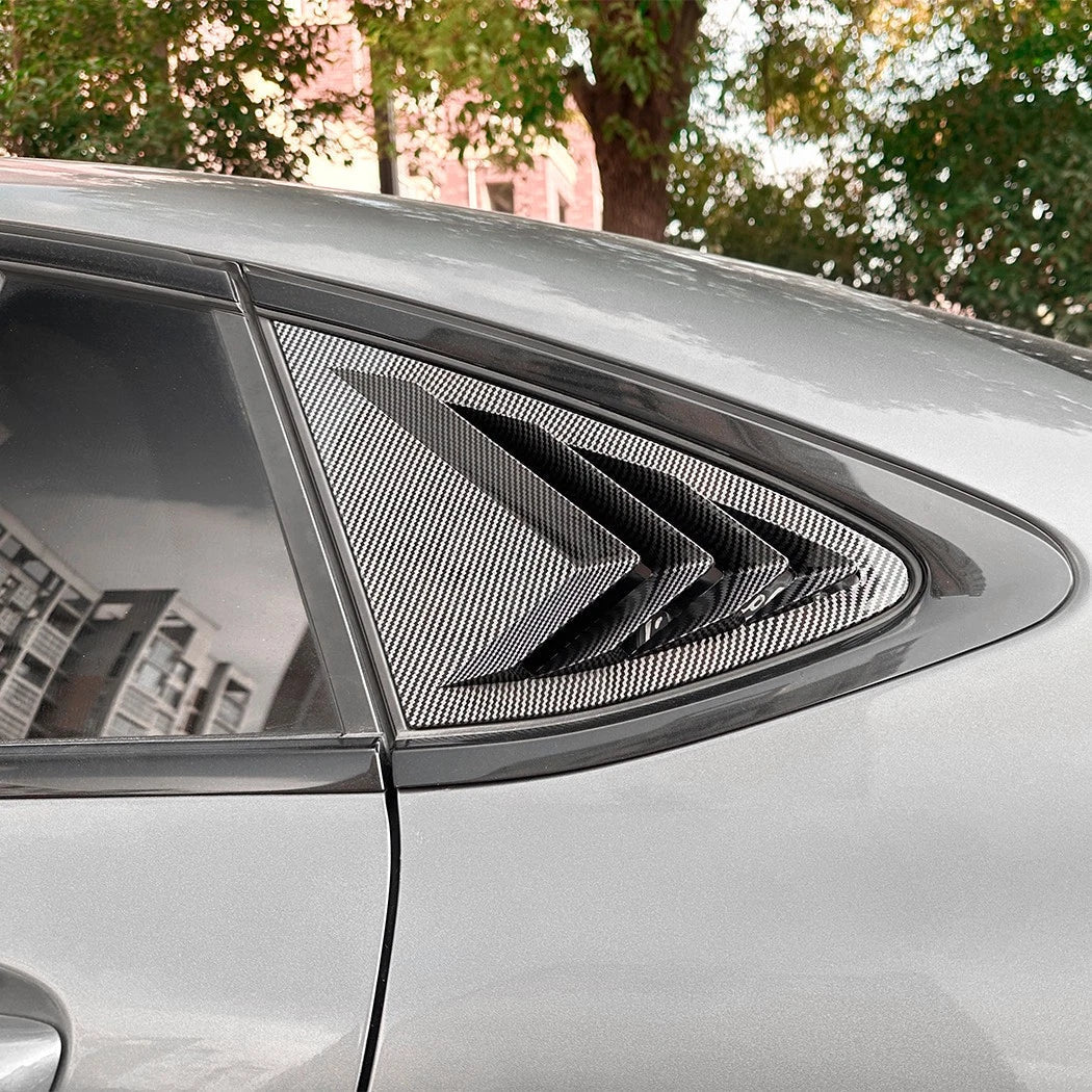 Carbon Style Window Louver Cover for Benz GLC-Class Coupe (2016–2022)