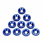 10x Blue Billet Fender Washer Bumper Bolt Kit for Subaru (2010-2021)
