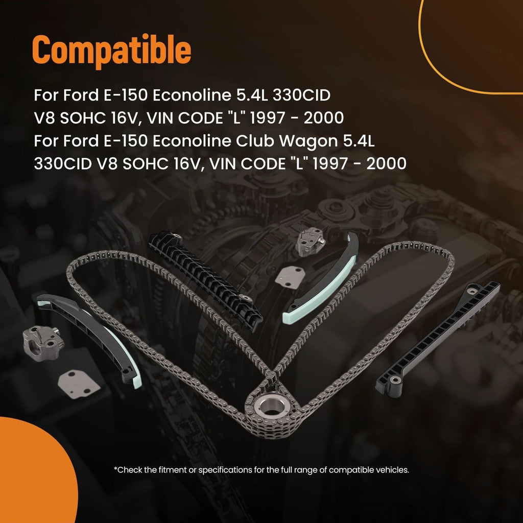 Timing Chain Kit w/ Guide Rail for Ford Econoline E-Series 5.4L (1997–2000)