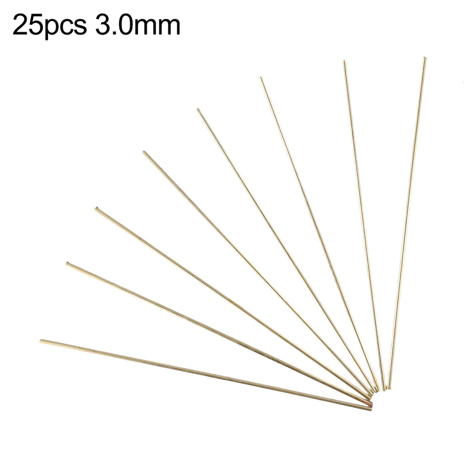 Set of 25 Brass Welding Rods for Oxyacetylene Gas (250mm)