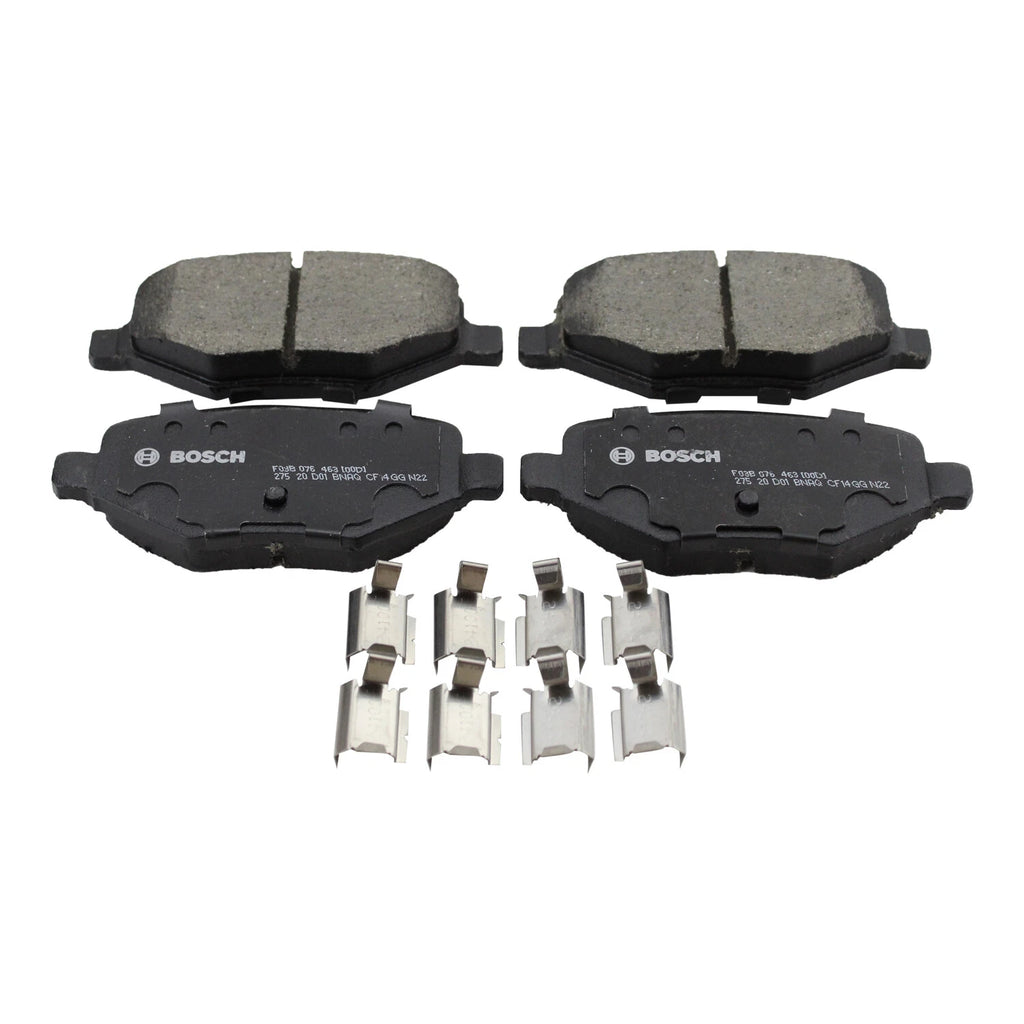 Set of 4 Bosch Rear Ceramic Brake Pads for Ford Edge Explorer Flex Lincoln MKS MKT MKX (2007–2020)