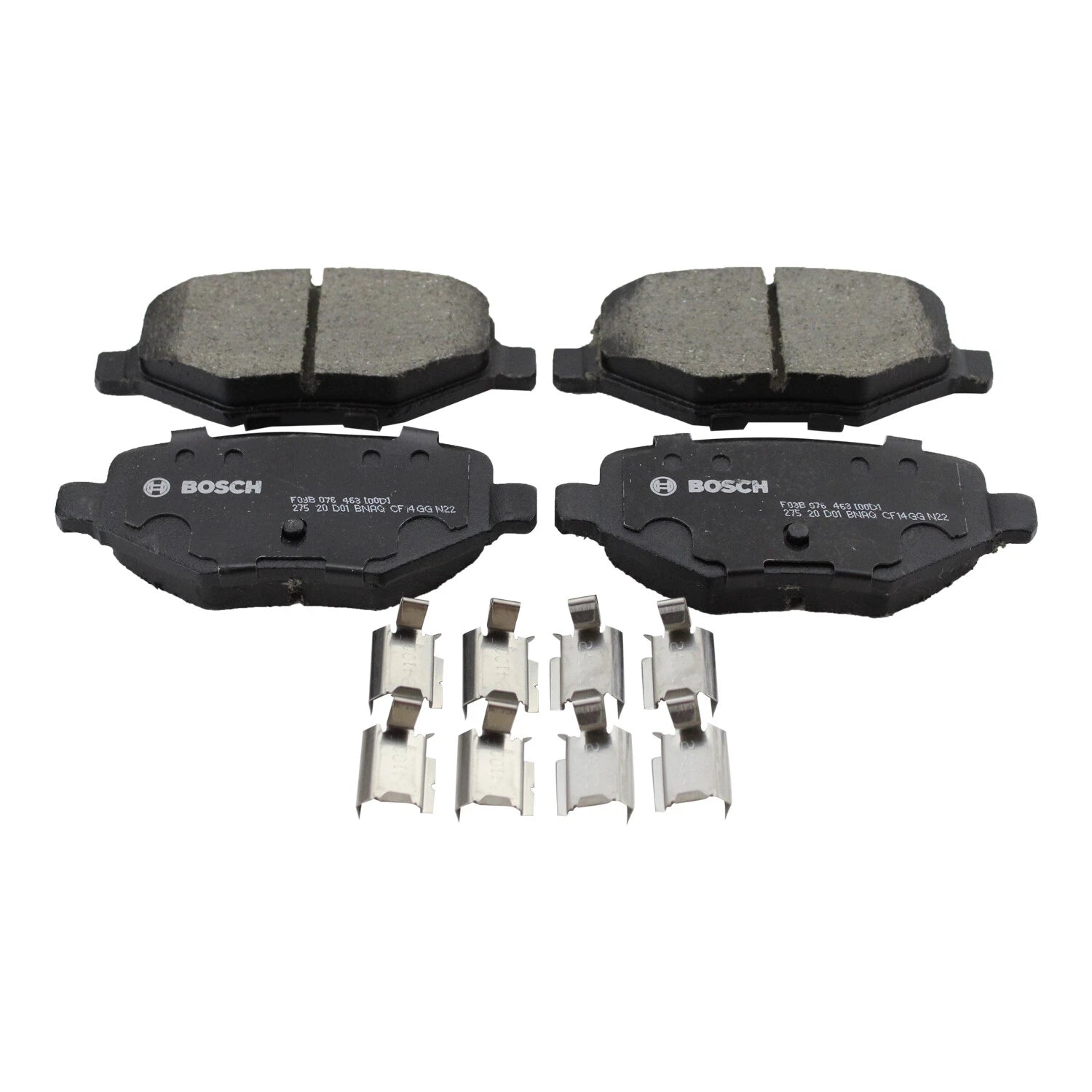 Set of 4 Bosch Rear Ceramic Brake Pads for Ford Edge Explorer Flex Lincoln MKS MKT MKX (2007–2020)