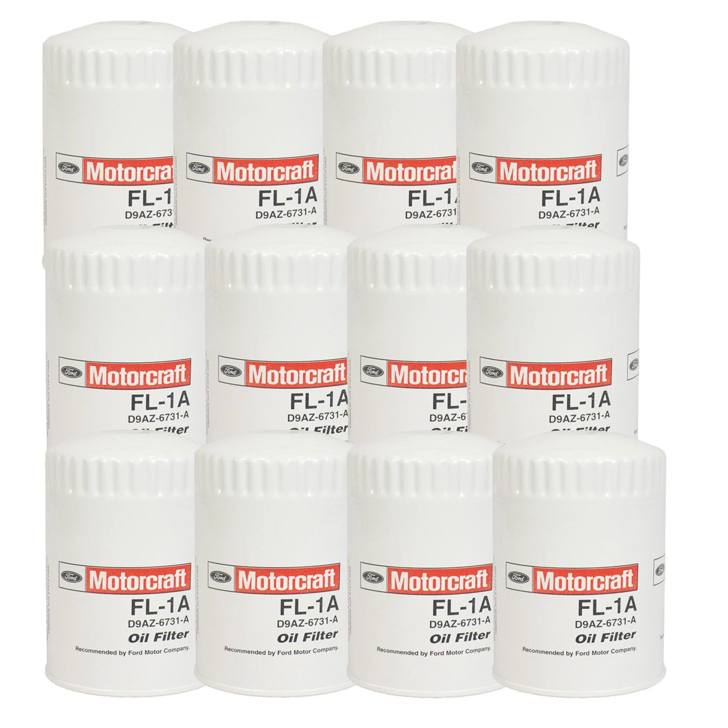 Set of 12 Engine Oil Filters for Dodge, Ford, Jeep, Lincoln, Nissan