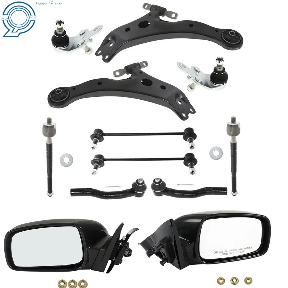 Control Arm Suspension Kit & LH + RH Mirror for Toyota Camry (2007–2011) K750123